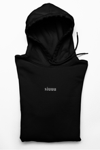 Load image into Gallery viewer, Siuuu Embroidered Black Hoodie
