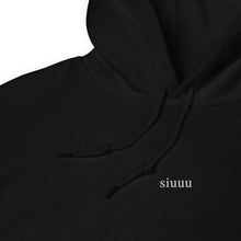 Load image into Gallery viewer, Siuuu Embroidered Black Hoodie
